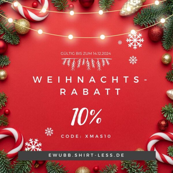 Weihnachtsaktion ShirtLess