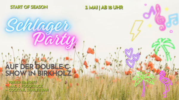 Schlager-Party: Saisonstart in Birkholz vom 2.–4. Mai 2025