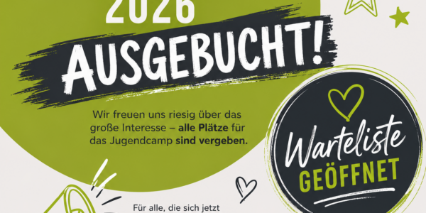 📢 Das Jugendcamp ist ausgebucht! 🎉